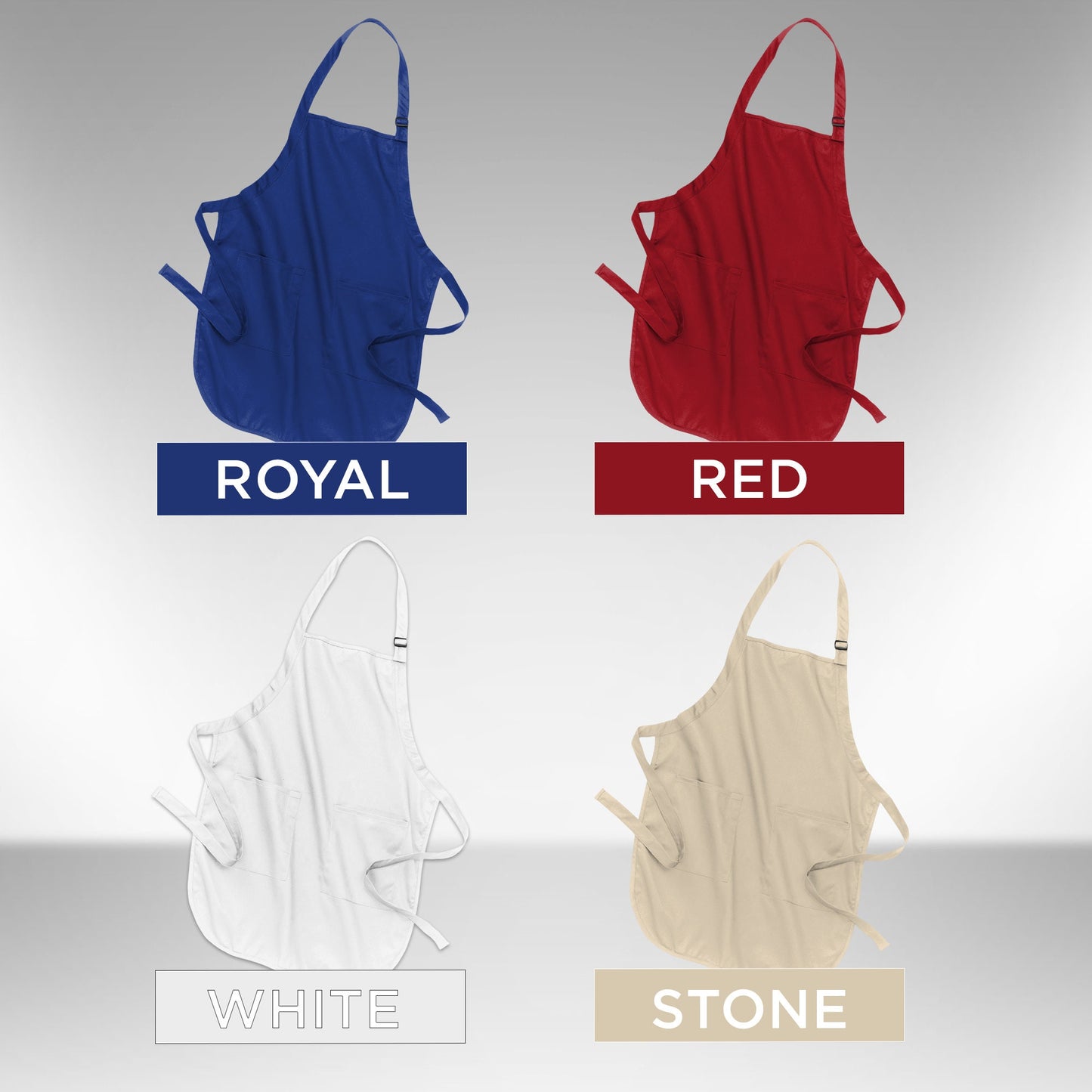 Custom Embroidered Full-Length Apron with Pockets | Grilling BBQ Apron, Monogrammed Apron, Chef Apron Gift