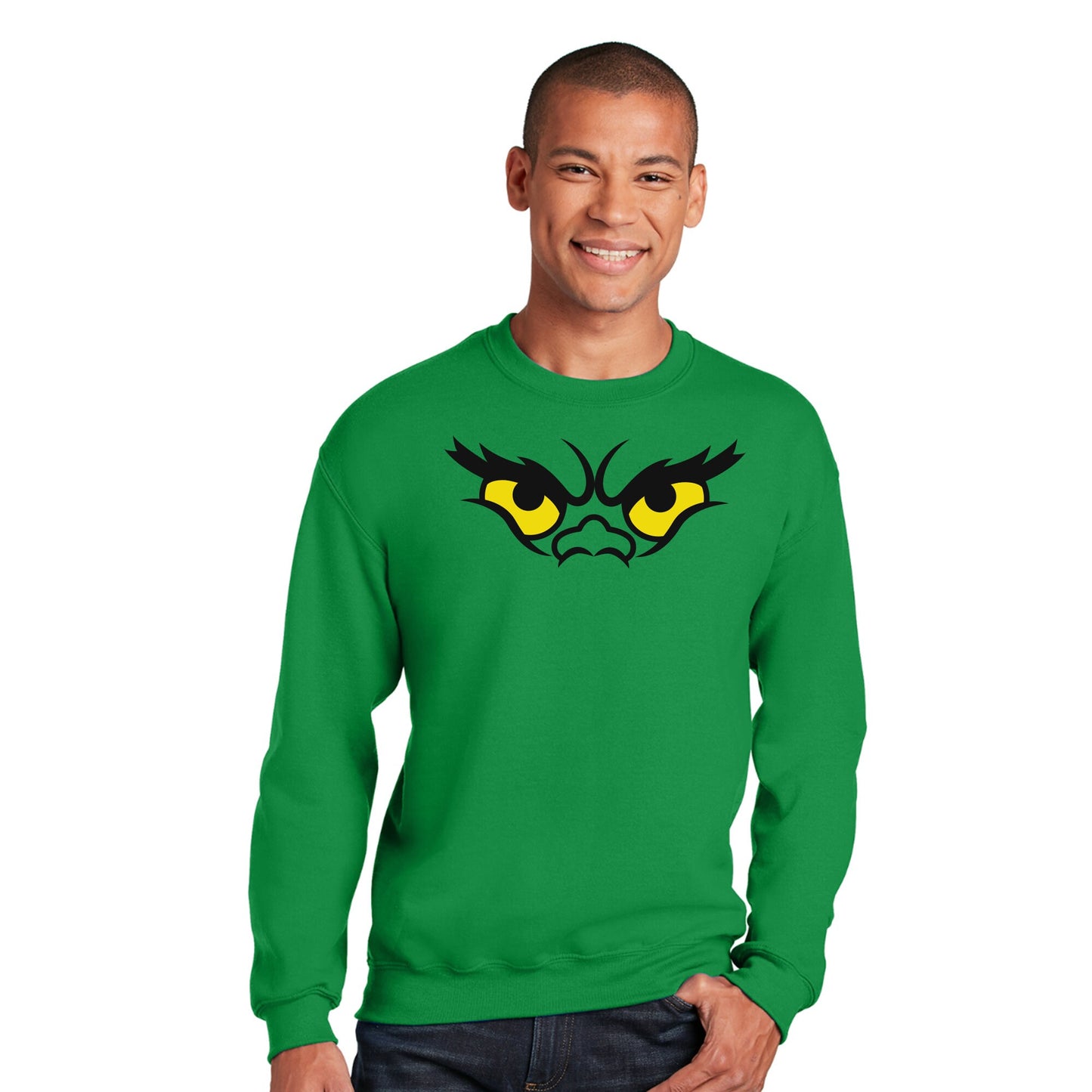 Grinch Eyes Sweatshirt, Grinch Christmas Sweatshirt, Christmas Sweatshirt