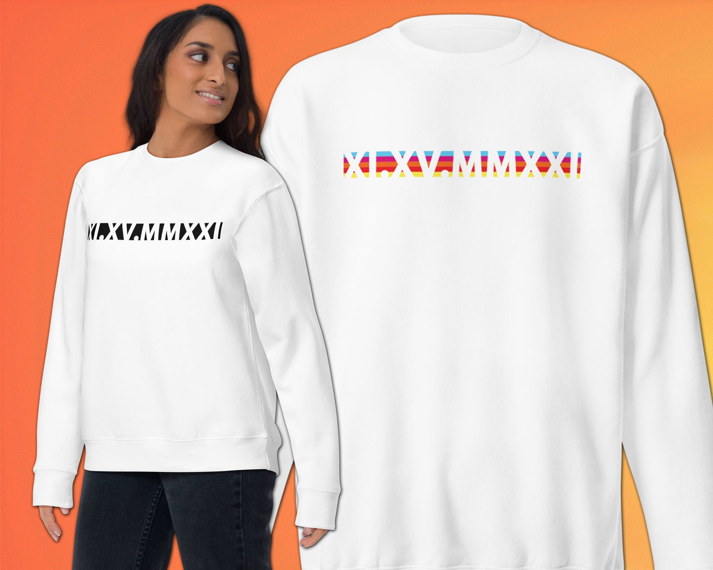 Custom Printed Roman Numeral Hoodie • Couples Gift • Personalized Date and Initial Sweatshirt • Engagements, Anniversaries, Bachelorette