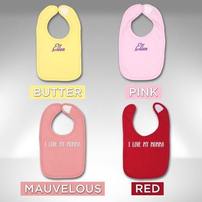 Monogrammed Baby Bib, Embroidered Bib, Custom Baby Bib, Cute Custom Bib