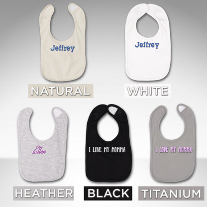 Monogrammed Baby Bib, Embroidered Bib, Custom Baby Bib, Cute Custom Bib