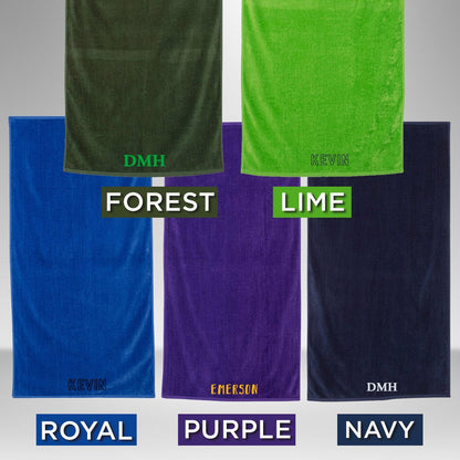 Custom Beach Towel, Monogram Beach Towel, Customized Towel for gifts, child and adult.
