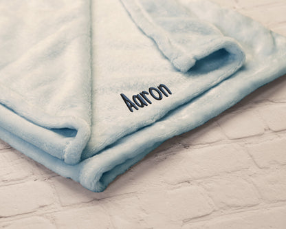 Custom Name Blanket, Baby Shower Gift, Custom Blanket, Faux Mink Baby Blanket