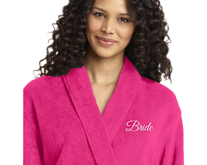 Personalized Plush Faux Mink Robe Custom Embroidered, Christmas gift, Wedding Gift, Adult Men Women Night Robe, Fathers Day Gift