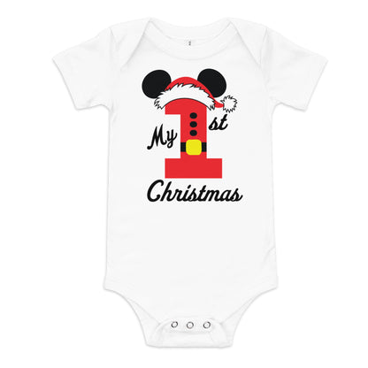 Disney Baby Onesie, First Baby Christmas, Disney Romper First Christmas, Baby First Christmas