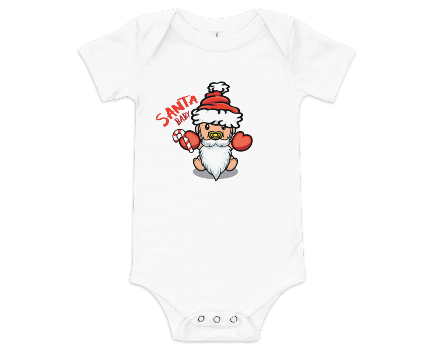 Santa Baby Onesie, Santa with Baby Dressed up as Santa, Baby First Christmas, Unisex Cute Christmas Onesie, Newborn Baby Home Coming Gift