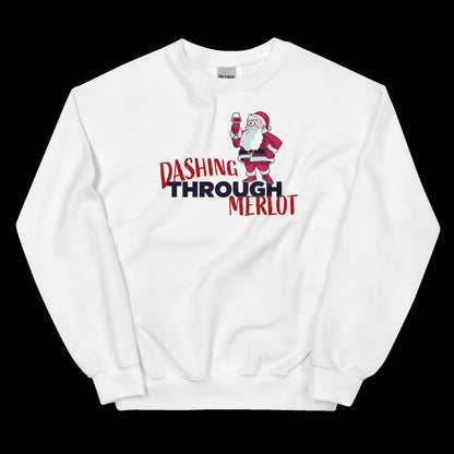Dancing Through Merlot Sweatshirt, Christmas Sweatshirt, Wine Sweater