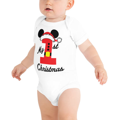 Disney Baby Onesie, First Baby Christmas, Disney Romper First Christmas, Baby First Christmas