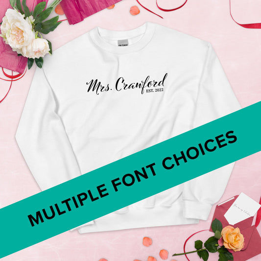 Personalized Gift for Bride, Bridal Shower Gift, Wedding Gift, Honeymoon Pajamas, Bride To Be Gift, Custom Bridal Gift, Bride T-shirt
