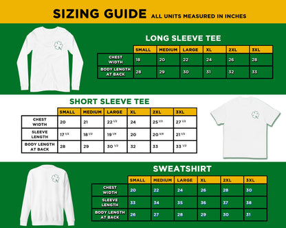 Saint Patricks Four Leaf Clover, Simple Design St Patricks Day T-Shirt, Long Sleeve T-Shirt and Sweatshirt, Luck of the Irish Shirt