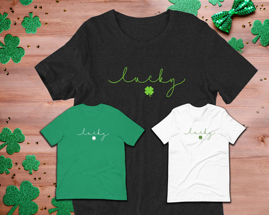 St Patricks day shirt, Lucky St pPttys day shirt, st pattys day women/men - st pattys day outfit- lucky shirt -shamrock shirt- st paddy