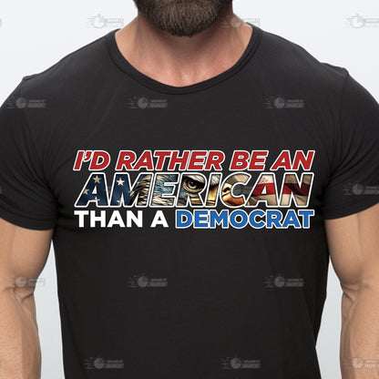 American vs Democrat, American T-Shirt, American over Democrat Shirt, Trump Shirt, Trump American T-Shirt, Republican T-Shirt, Republican