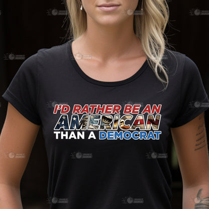 American vs Democrat, American T-Shirt, American over Democrat Shirt, Trump Shirt, Trump American T-Shirt, Republican T-Shirt, Republican